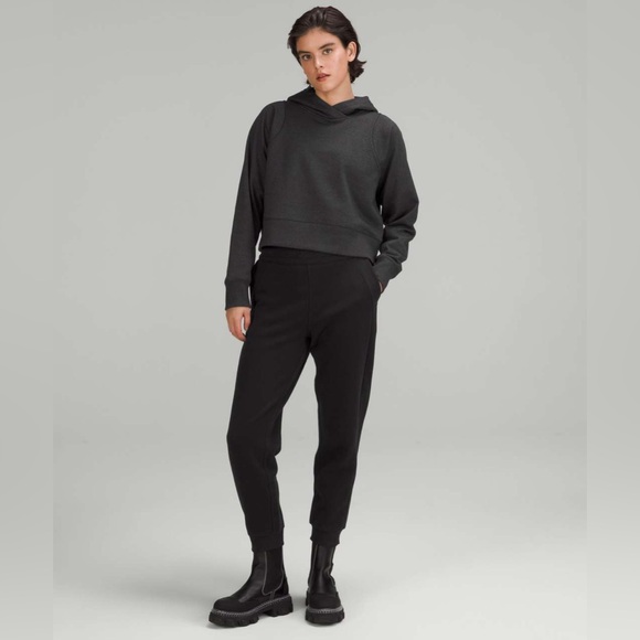 Lululemon Loungeful Cropped Hoodie *Spark - Black - Picture 3 of 12